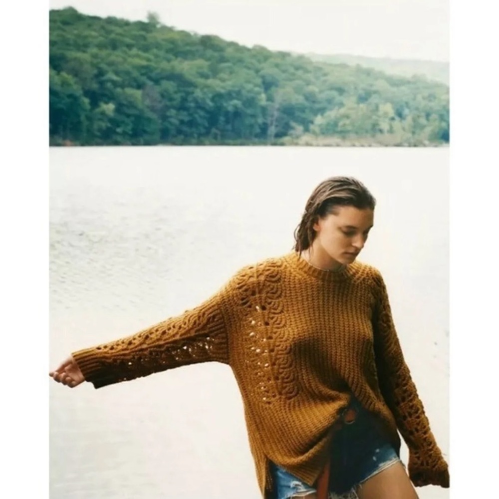 Anthropologie Pilcro Devenne Pointe Sweater